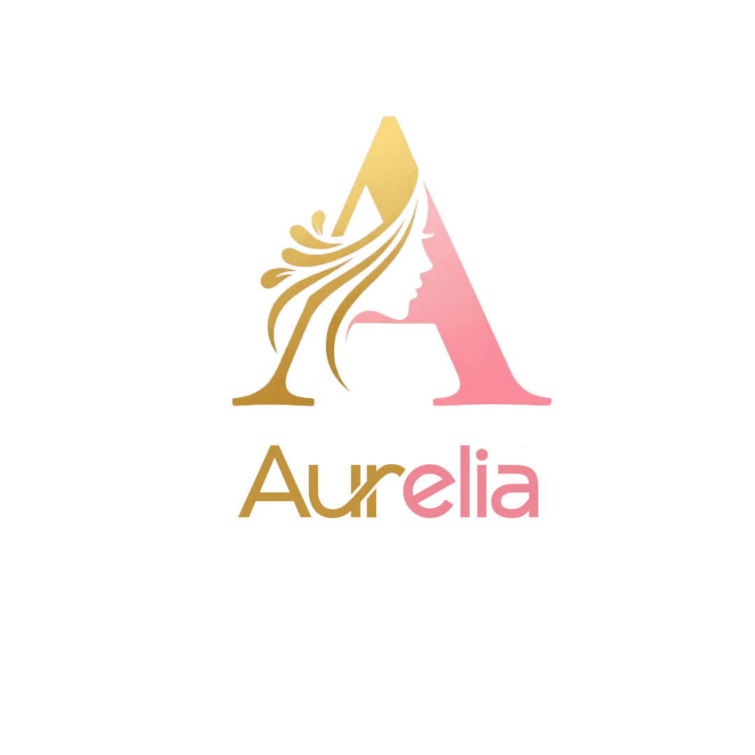 Aurora monogram forming with vibrant gradients